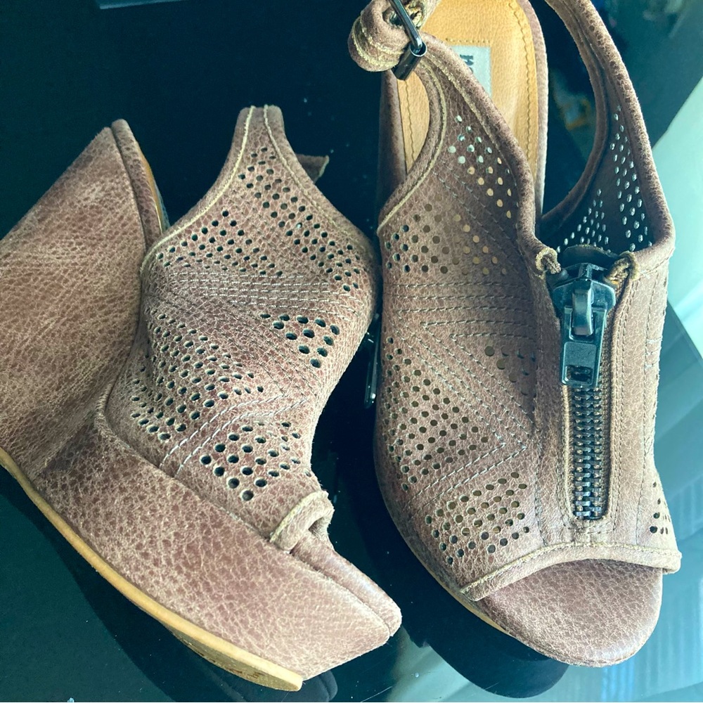 Not Rated wedge booties Size 8.5 . Mint condition